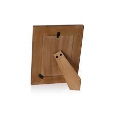 4 X 6 Ribbed White and Brass Frame