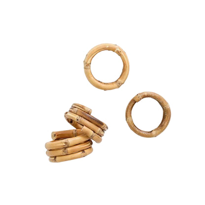 Bamboo Wrapped Napkin Rings
