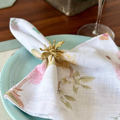 Bee Gold Napkin Rings