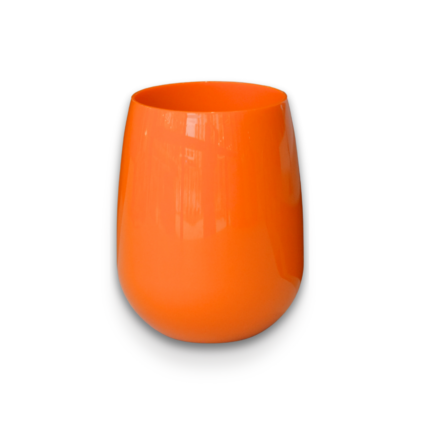 Orange Stemless Wine Tumbler