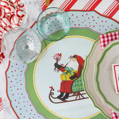 Old St. Nick Sleigh Paper Placemats