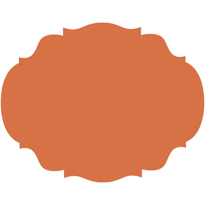 Orange French Frame Paper Placemats