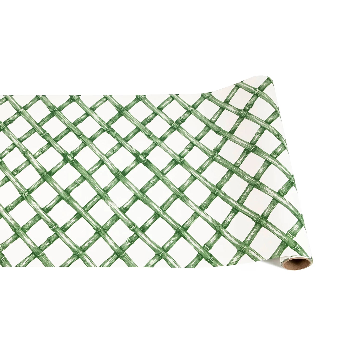 Green Lattice Paper Table Runner