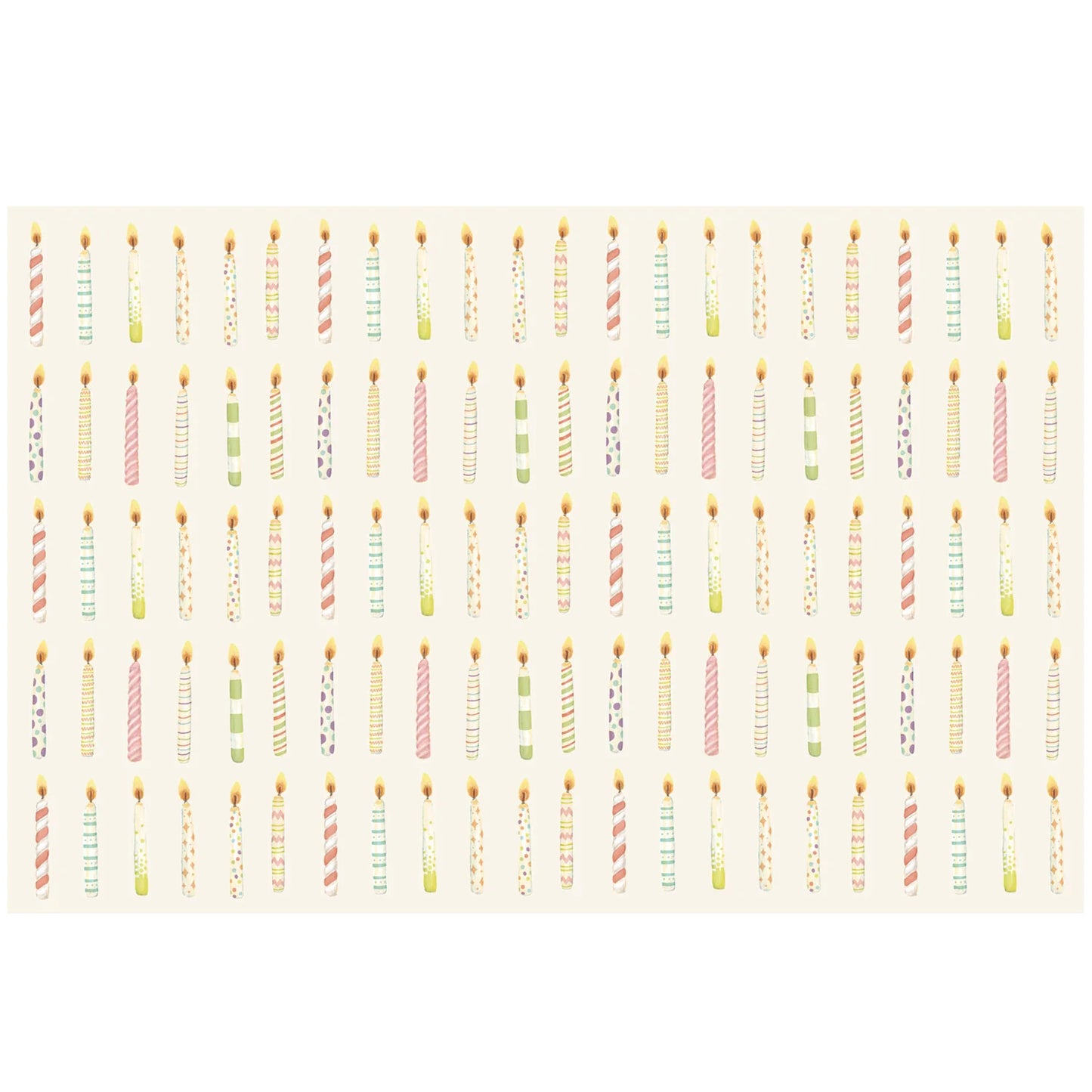 Birthday Candle Paper Placemats