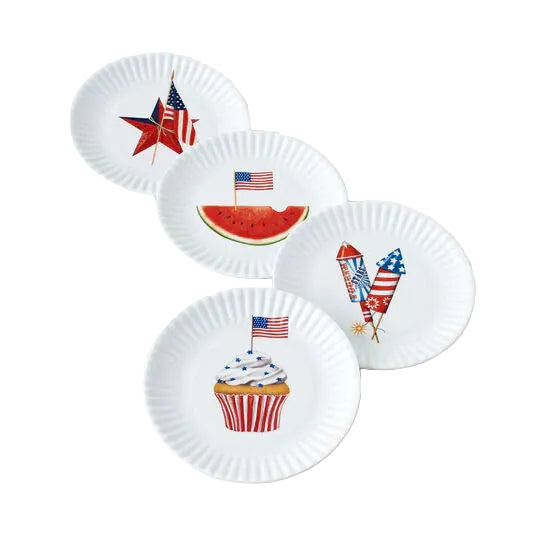 4th Melamine Plates - Set of Four