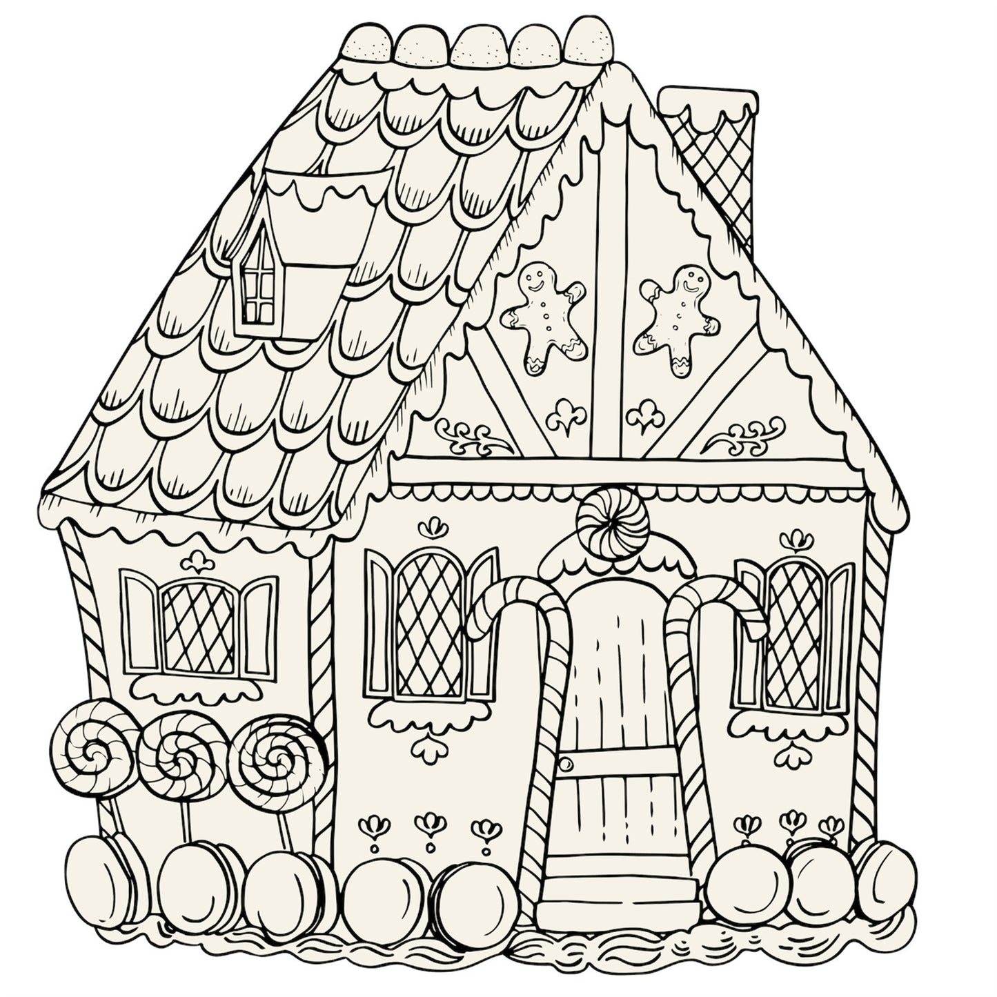 Gingerbread House Coloring Placemats