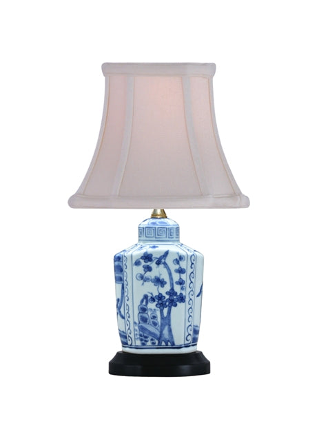Small Blue and White Porcelain Lamp