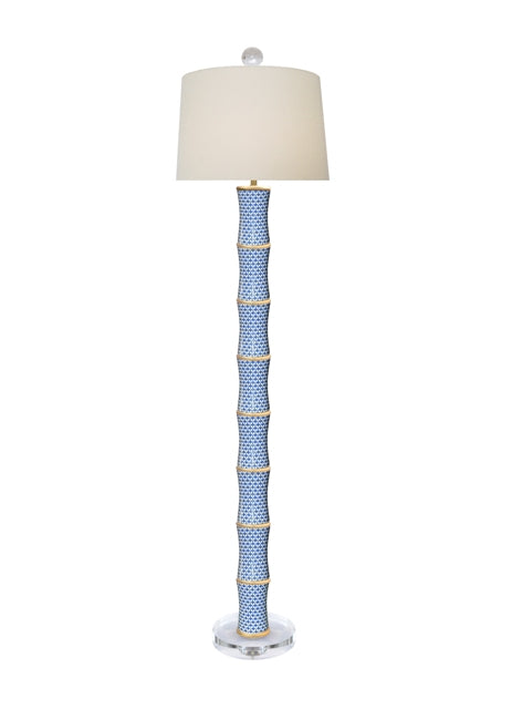 Tall Blue Lamp