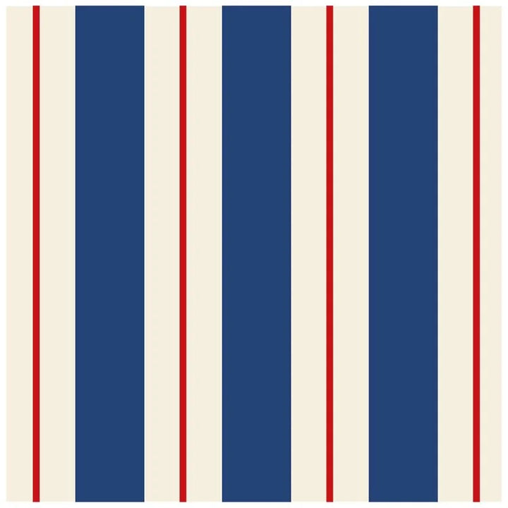 Navy & Red Guest Napkin