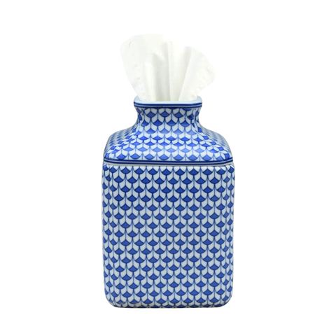Blue and White Porcelain Tissue Box