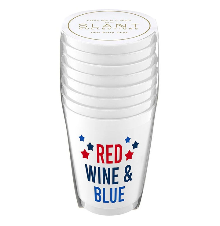 Red, Wine & Blue Cups
