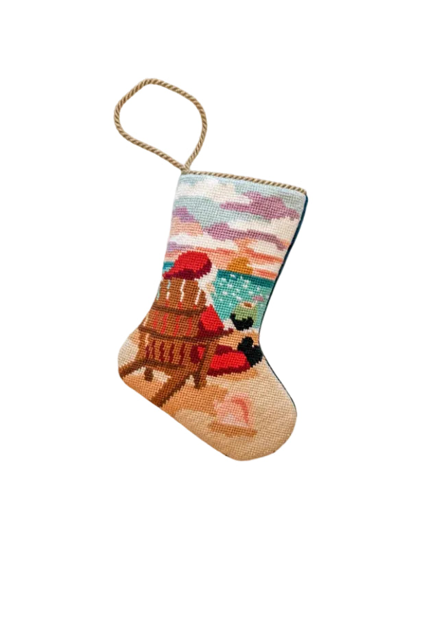 Santa By The Sea Bauble Stocking