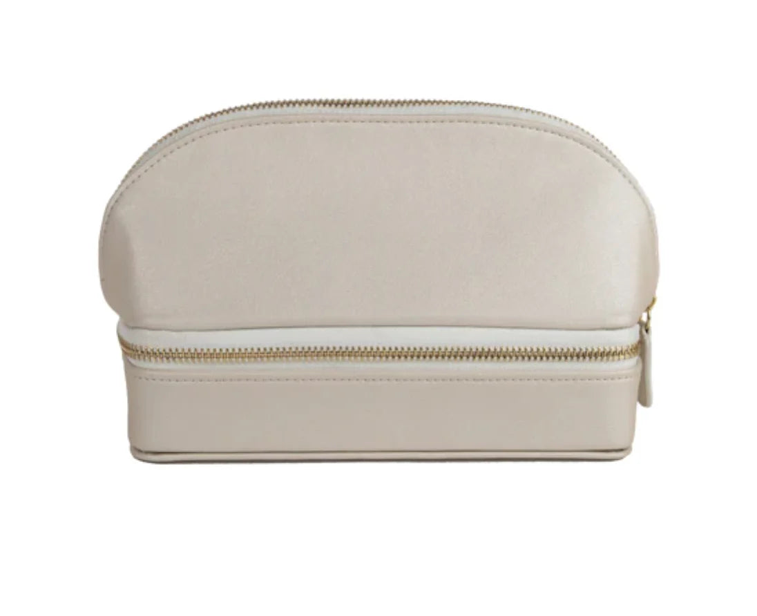Pearl White Abby Travel Organizer Case