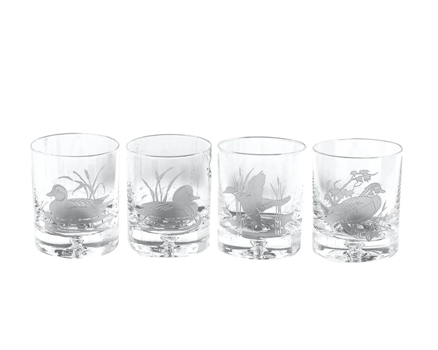 Ducks Double Old Fashioned Glasses