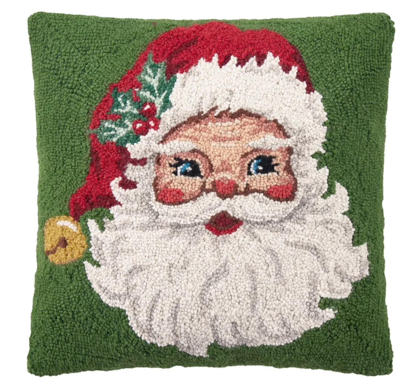 Green Santa Pillow
