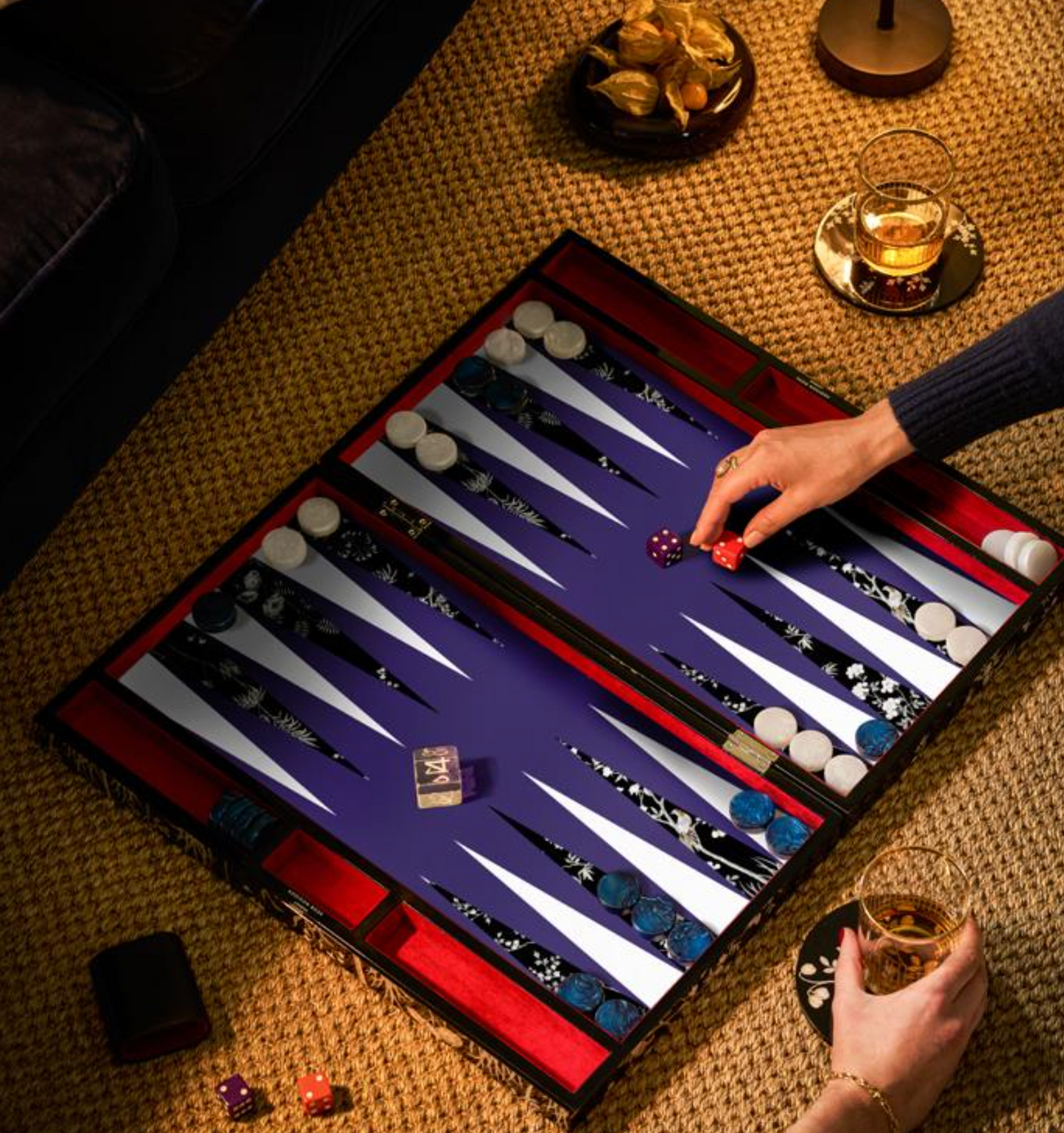 Chinoiserie Backgammon Set