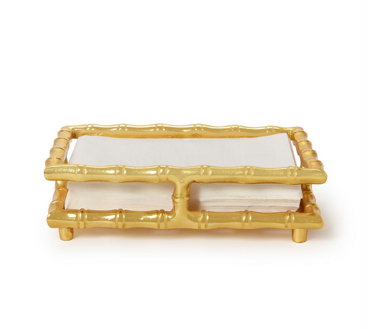 Gold Bamboo Guest Napkin Holder