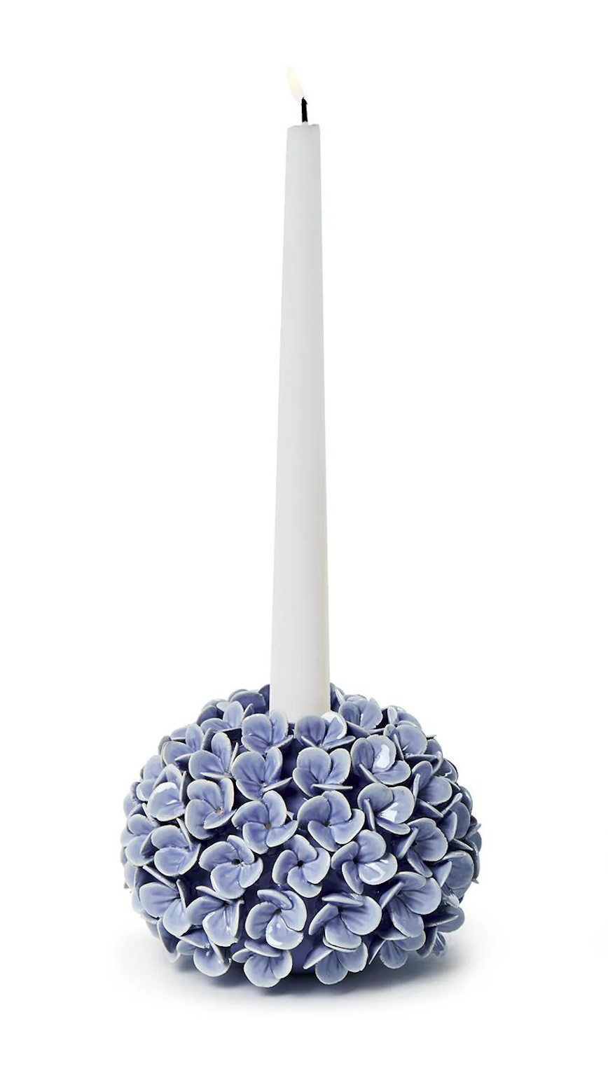 Hydrangea Bud Vase/Taper Candle Holder