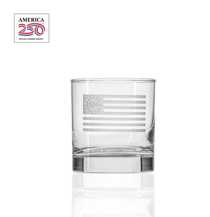 Set of Two 250 Rocks Glasses