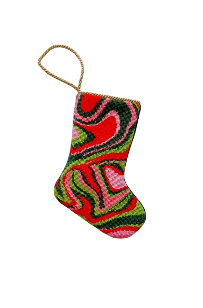Magnificent Marble Bauble Stocking