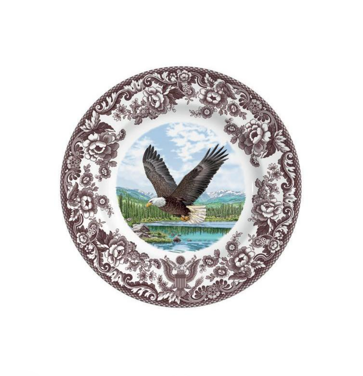 250 Limited Edition Eagle Motif Woodland Dinner Plate