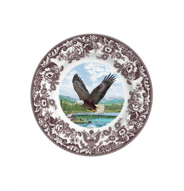 250 Limited Edition Eagle Motif Woodland Salad Plate