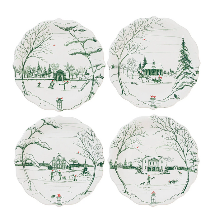 Evergreen Country Estate Winter Party Plate