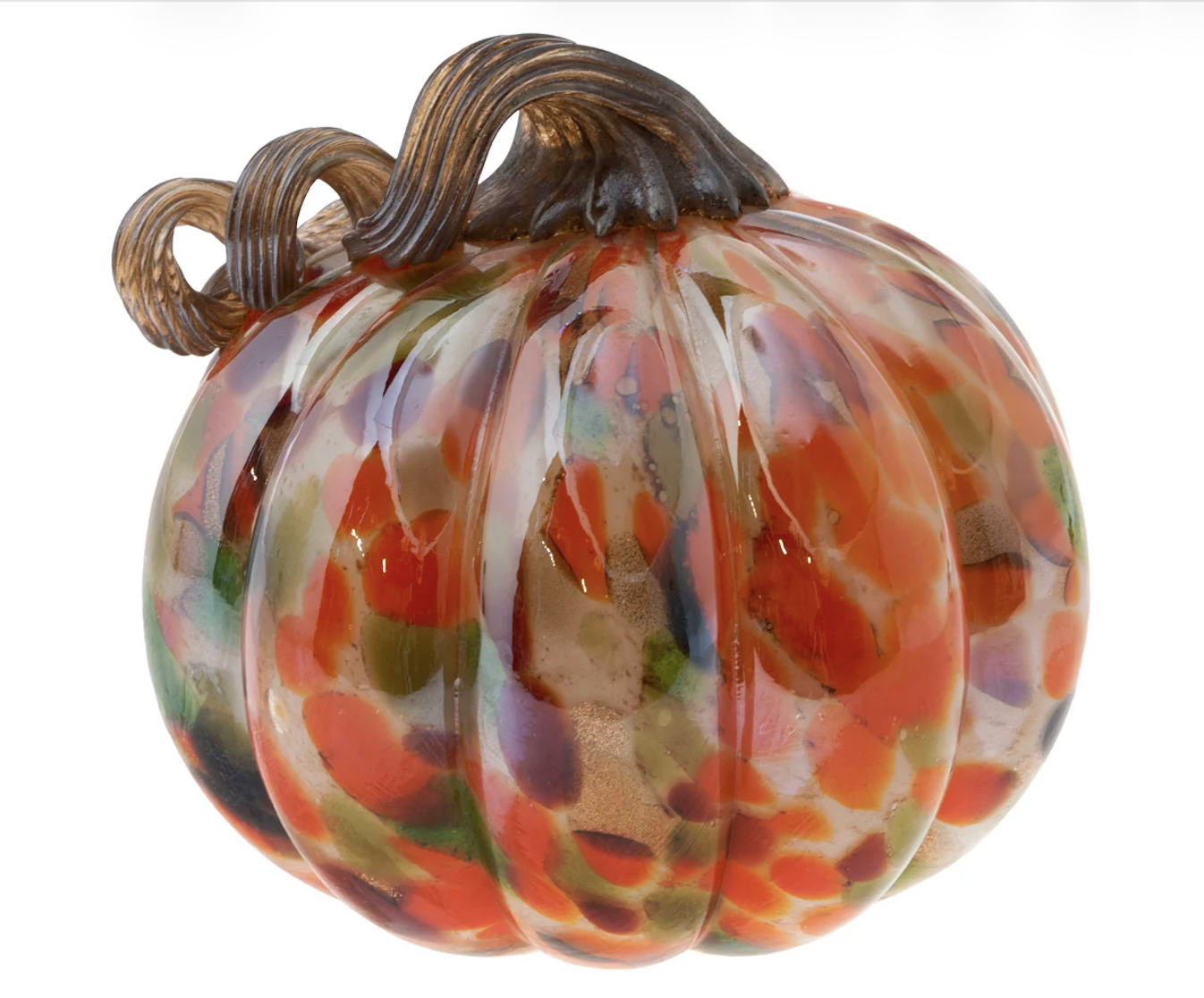 Confetti Glass Pumpkin
