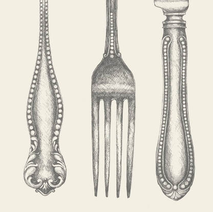 Cutlery Cocktail Napkins