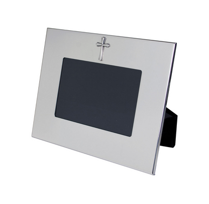 4 X 6 Pewter Cross Frame