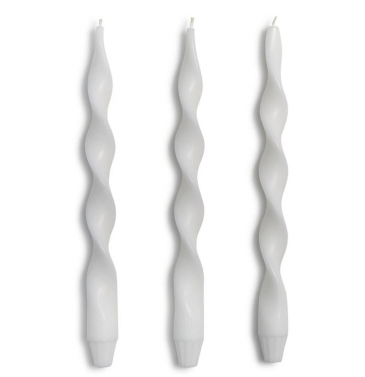 3 Twist Taper Candles