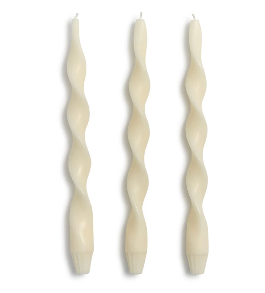 3 Twist Taper Candles