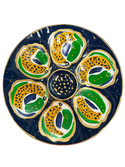 Painted Porcelain Oyster Plate