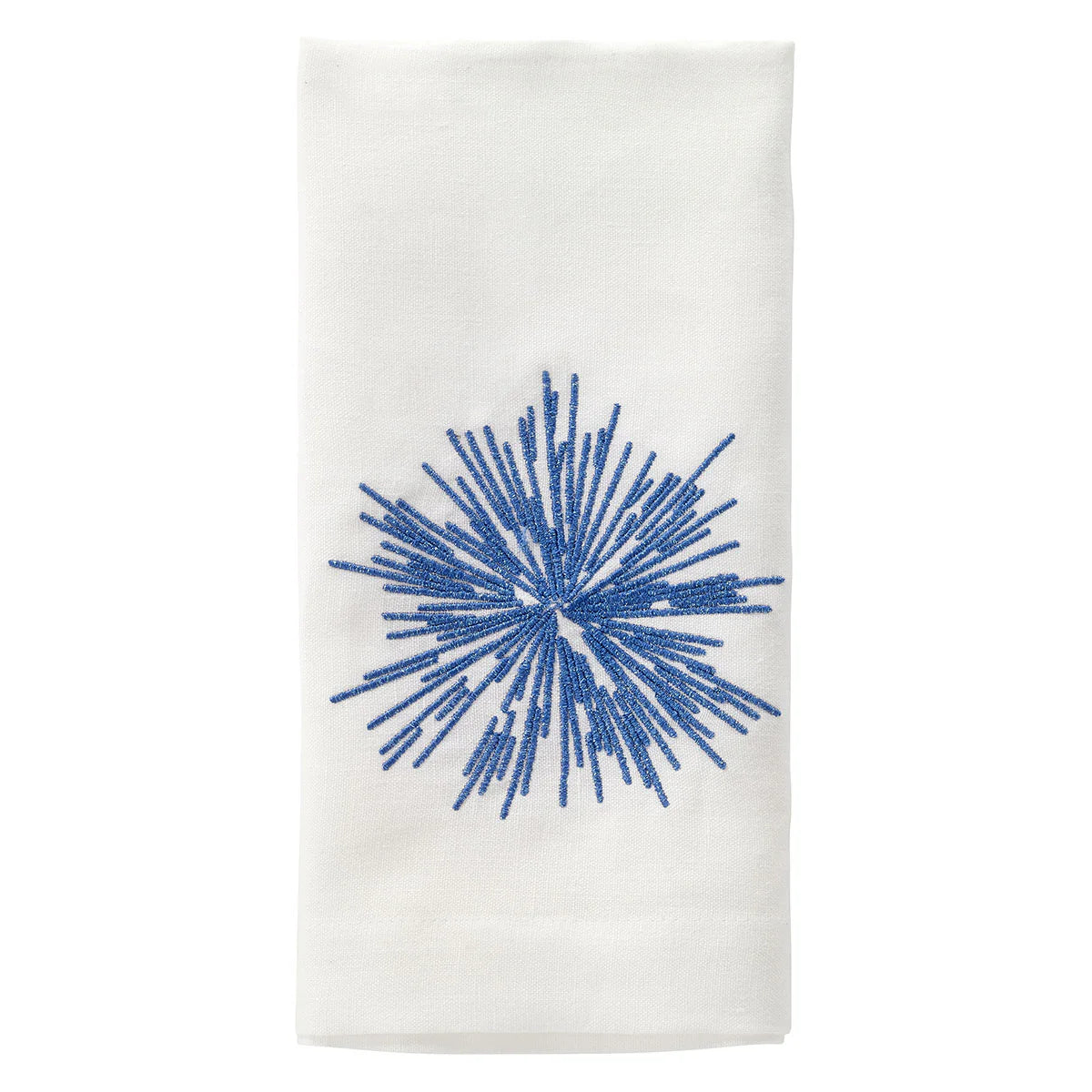 Starburst Blue Embroidered Napkins