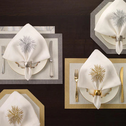 Starburst Gold Embroidered Napkins