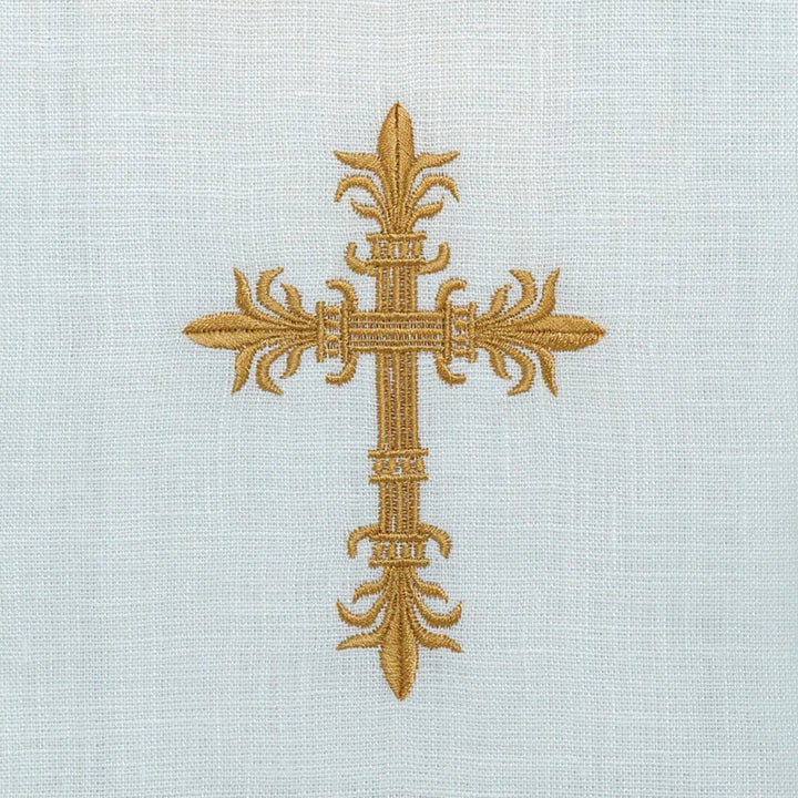 Gold Cross Linen Towel