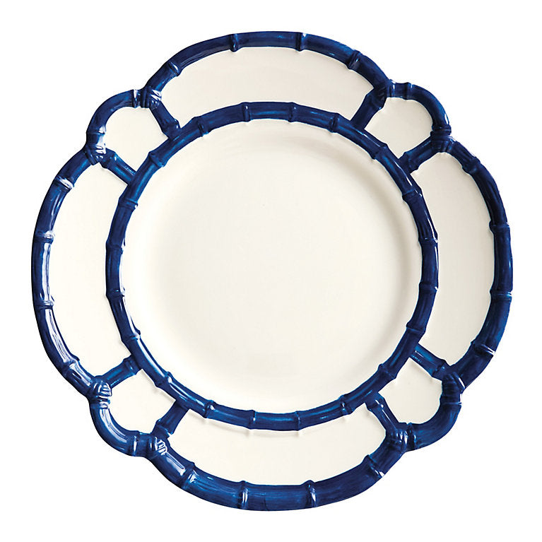 Blue Melamine Bamboo Plate
