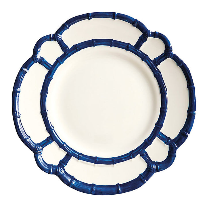 Blue Melamine Bamboo Plate