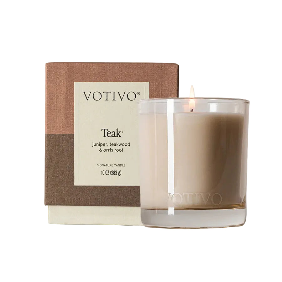 Signature Teak Candle