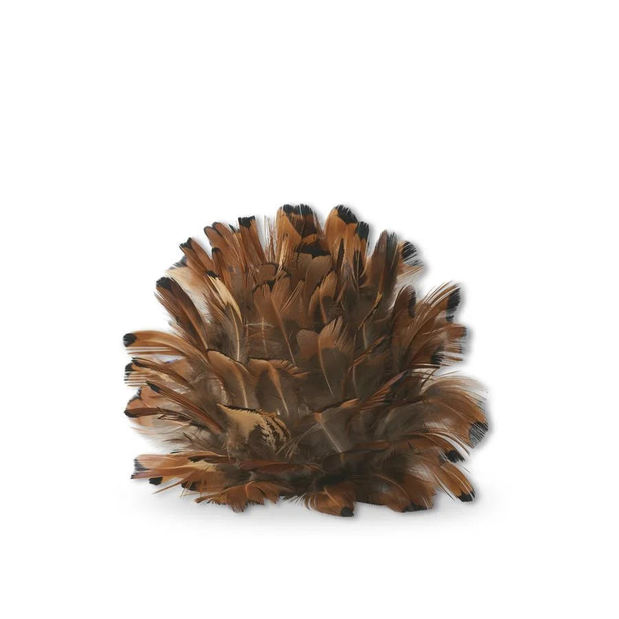 Rust Brown Feather Ornament