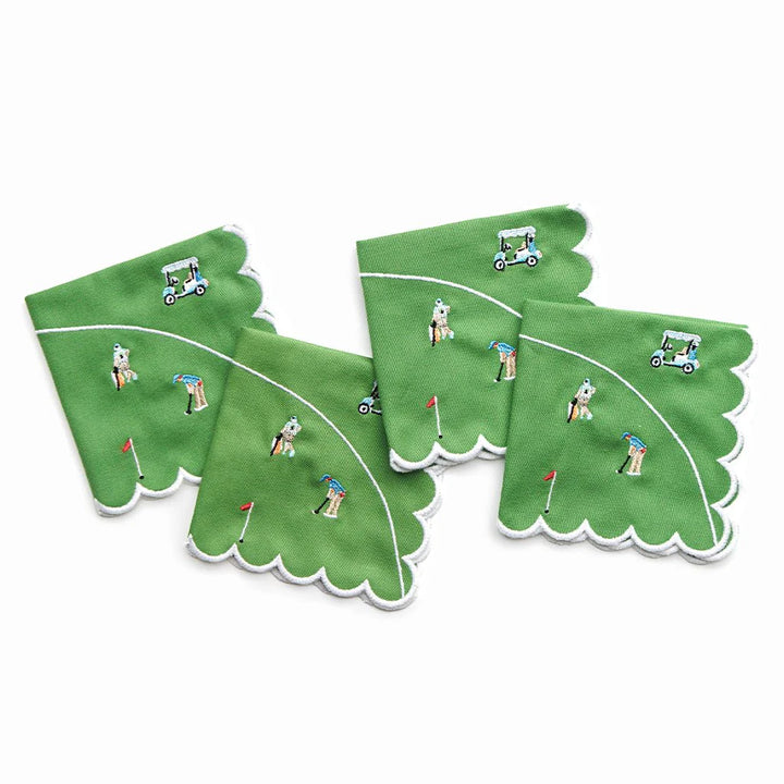 4 Golf Cocktail Napkins
