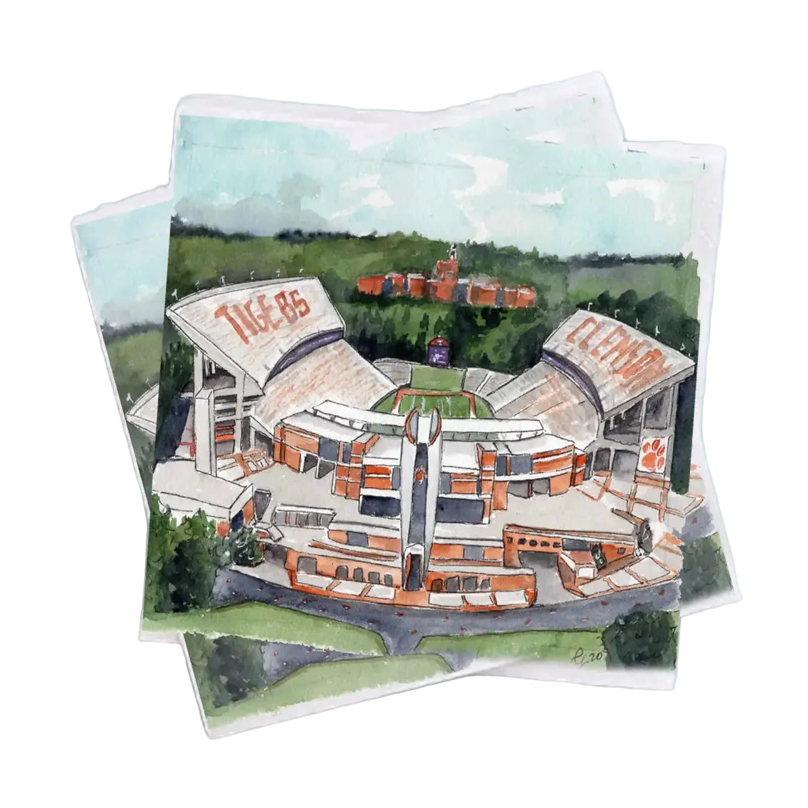 Clemson Stadium Cocktail Napkins
