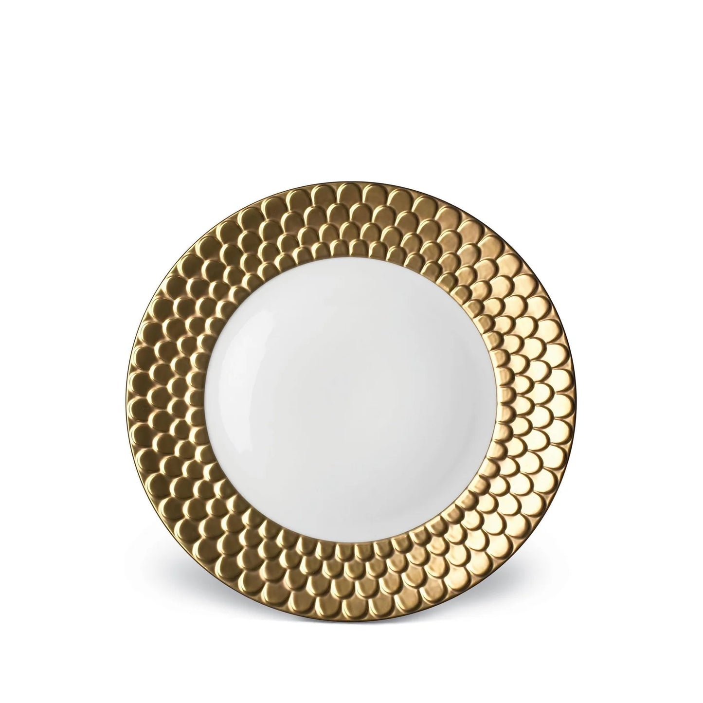 Aegean Gold Sculpted Dessert Plate