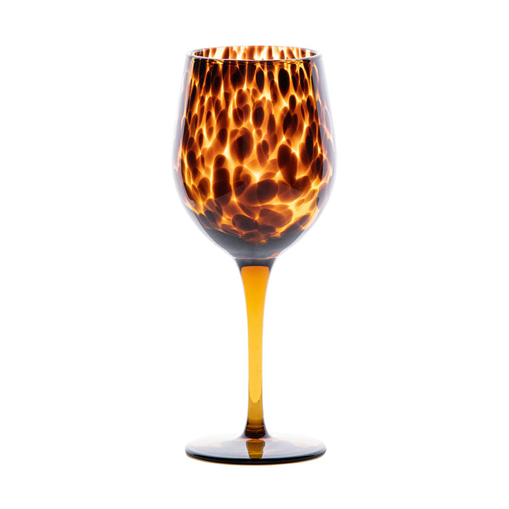 Tortoise Shell Wine Glass