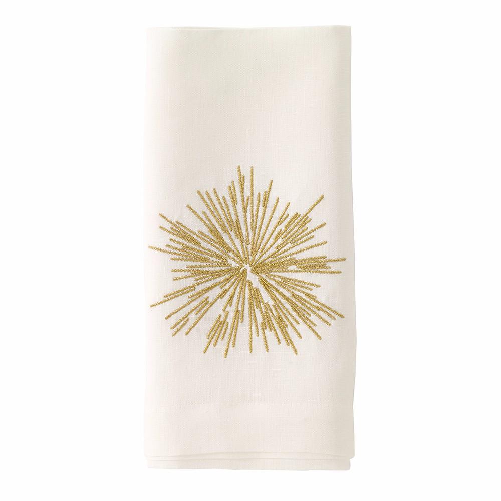 Starburst Gold Embroidered Napkins