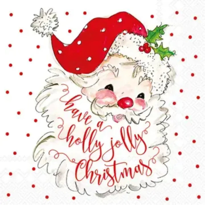 Have a Holly Jolly Christmas Paper Cocktail Napkins