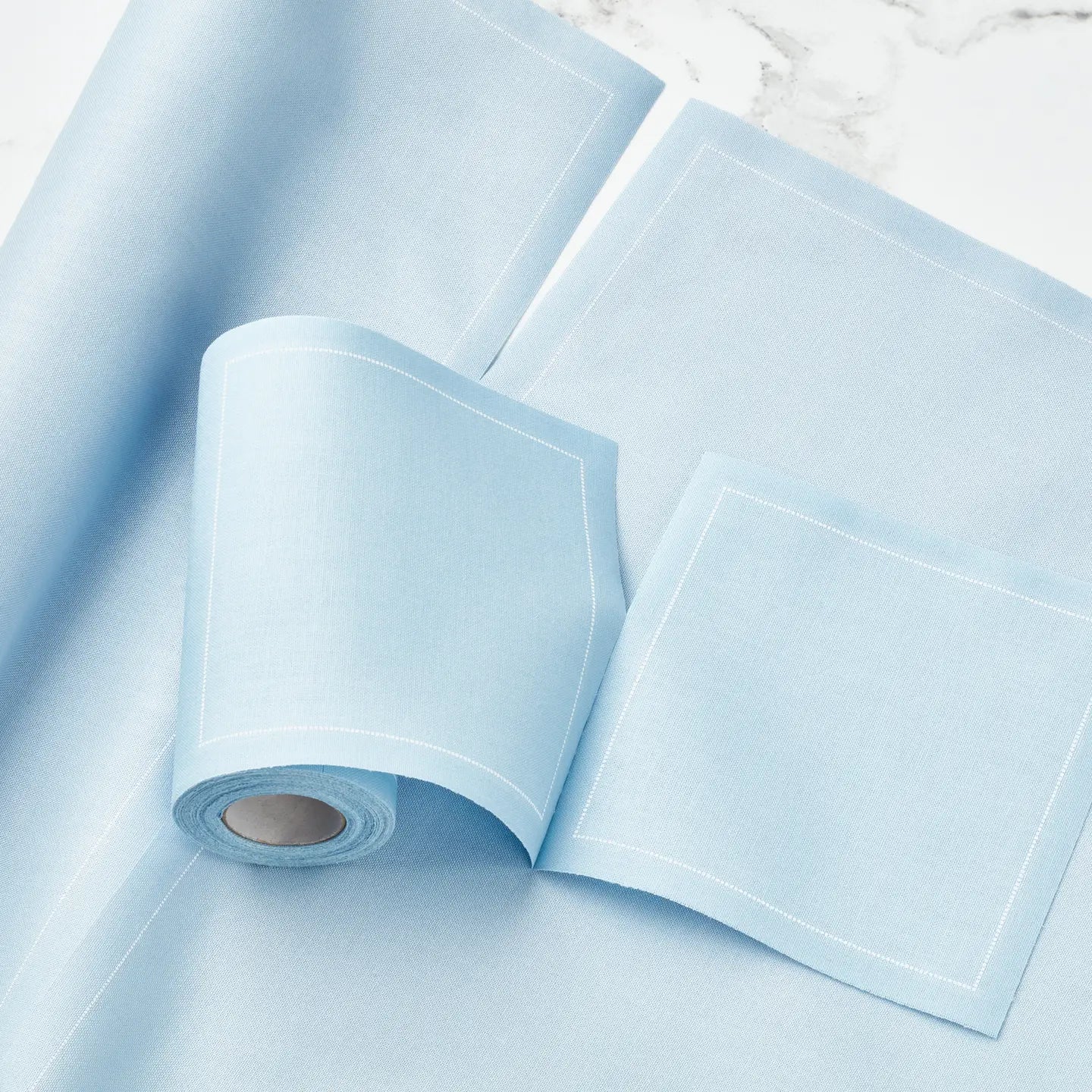 Blue Roll of Reusable Cocktail Napkins