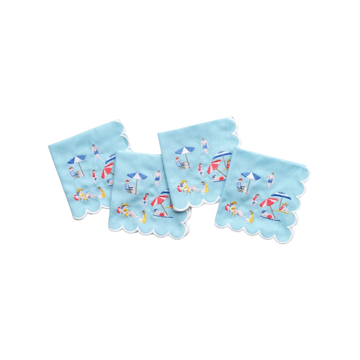 4 Beach Cocktail Napkins
