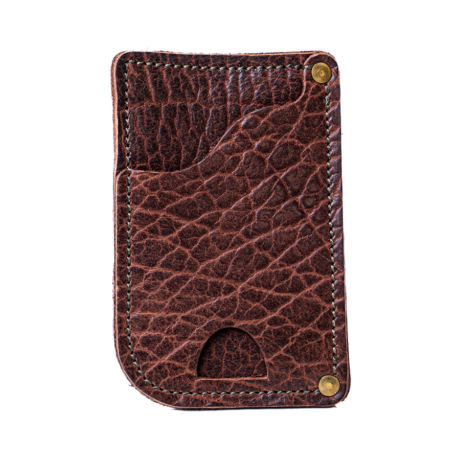 Cognac Bison Drivers Wallet