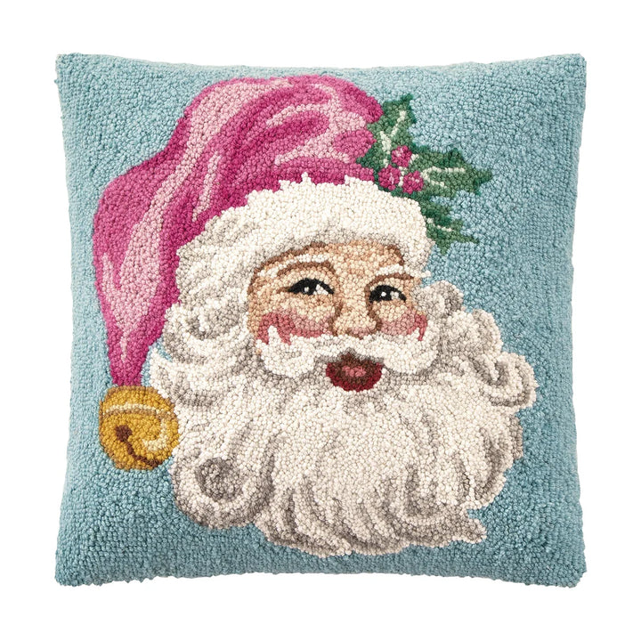Pink & Blue Santa Pillow